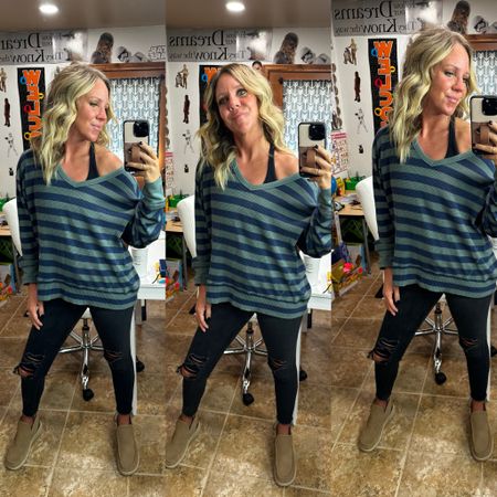 LOVING this top from @aerie it’s so comfy! I sized up to a medium! Paired with rockstar jeans from @oldnavy and @heydude shoes #aerie #fashionover30 #spring #springfashion #oldnavy #denim #heydude

#LTKfindsunder50 #LTKfindsunder100 #LTKSeasonal