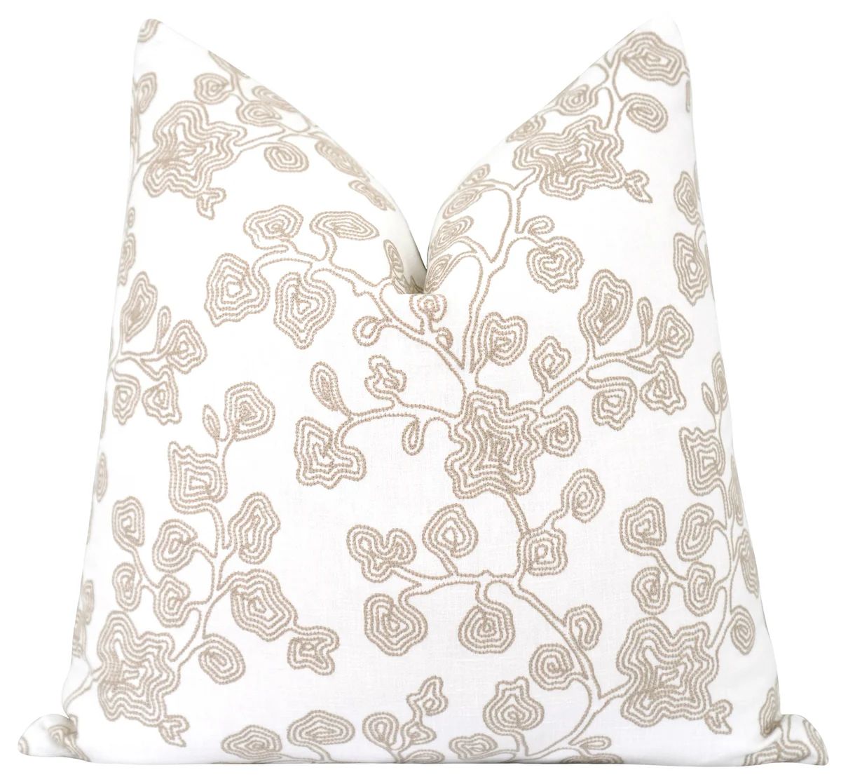 Carole Linen Floral Pillow | Land of Pillows