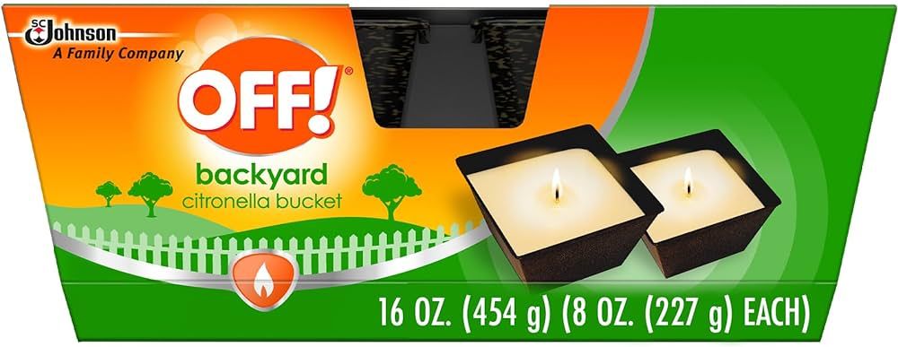 OFF! Backyard Citronella Scented Candle, Ambiance Enhancing Centerpiece, Burns for up to 25 Hours... | Amazon (US)