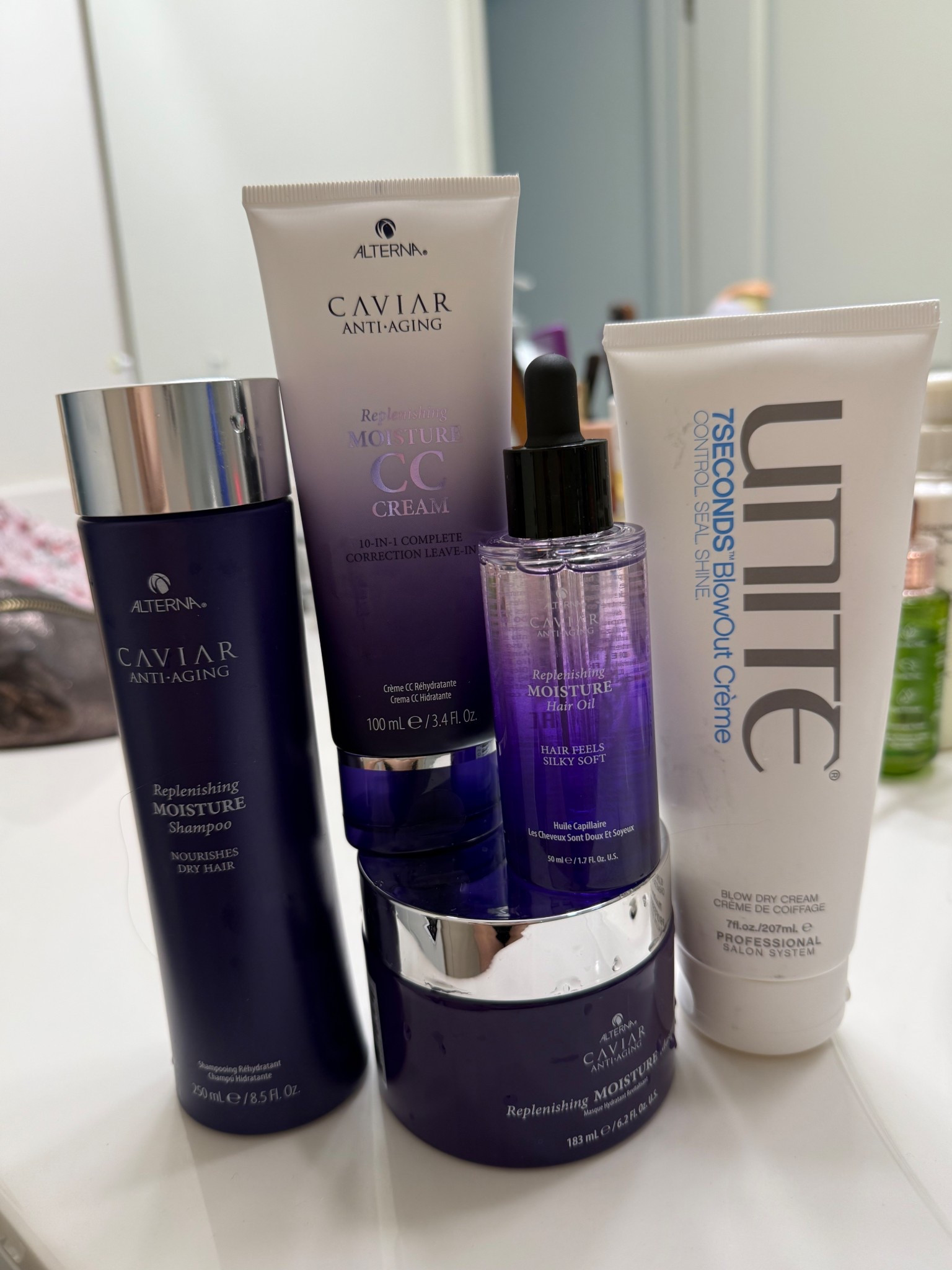 ✨ Hair Products I Swear By ✨
When it comes to my hair, I’m super picky—but for good reason! I’ve tried so many products over the years, and the ones I keep coming back to are truly game-changers.

One of my favorite brands I swear by? Alterna Haircare.
From their Caviar Anti-Aging line to their replenishing moisture treatments, every product feels like a luxury salon moment at home. My hair always feels softer, shinier, and so much healthier after using them. Plus, their formulas are clean, effective, and smell incredible.

If you’re looking for that effortlessly polished, healthy hair vibe—Alterna is it. 💁‍♀️



#LTKStyleTip #LTKU #LTKBeauty