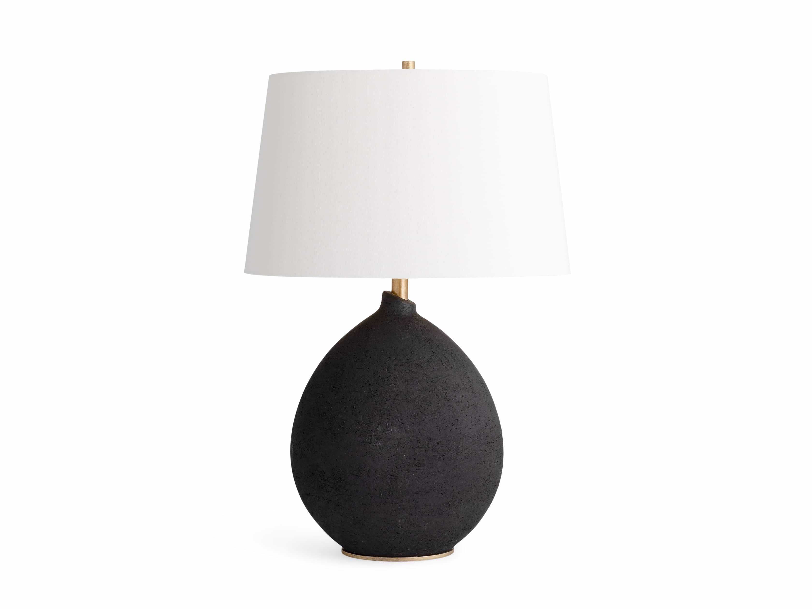 Khan Table Lamp in Black | Arhaus