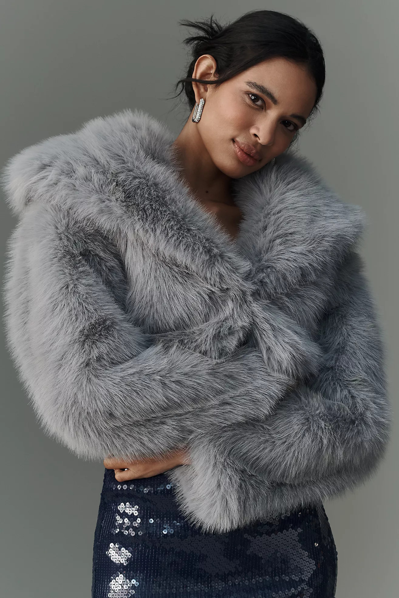 Avec Les Filles Furry Cropped Coat | Anthropologie (US)