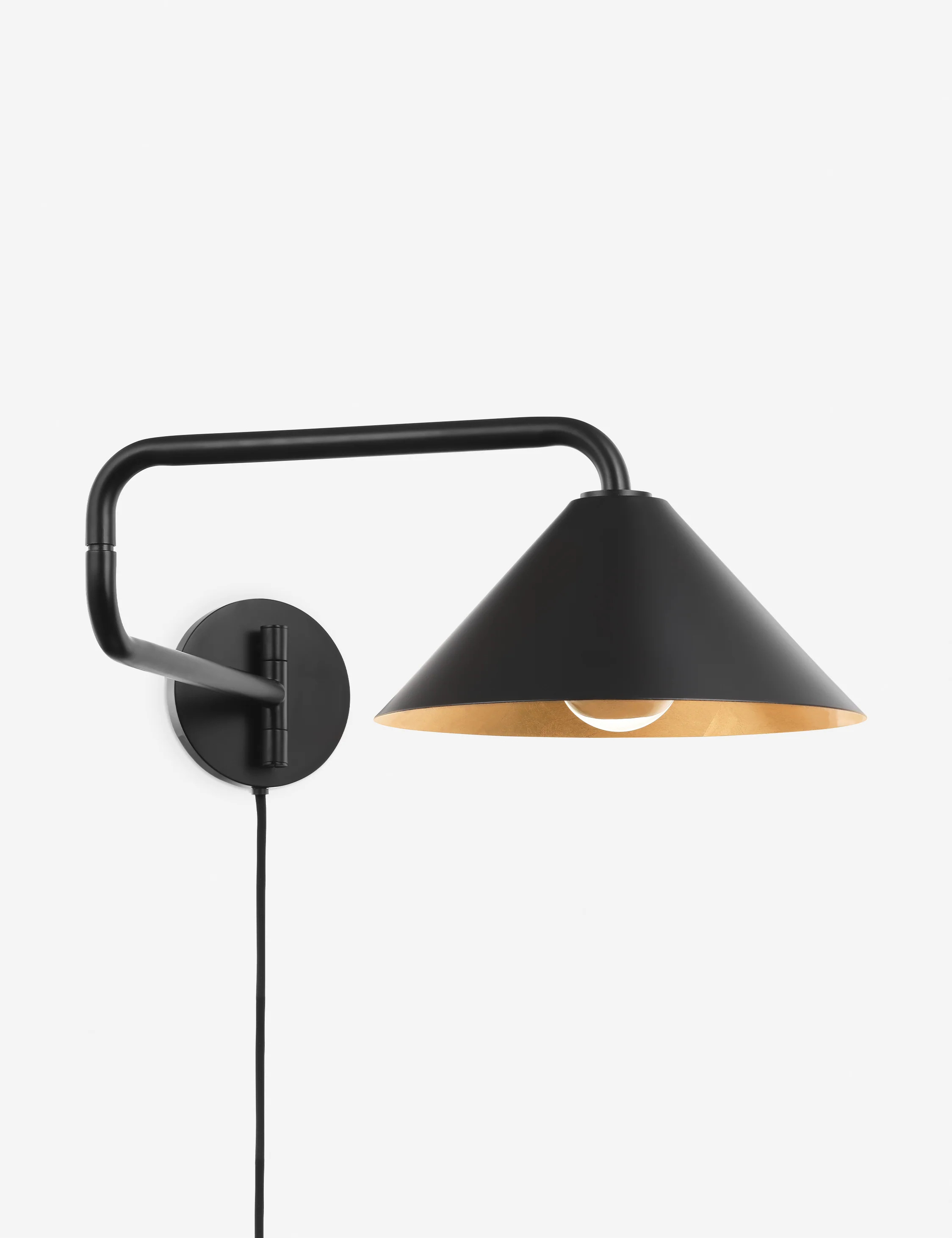 Alexander Plug-In Sconce, Black | Lulu and Georgia 