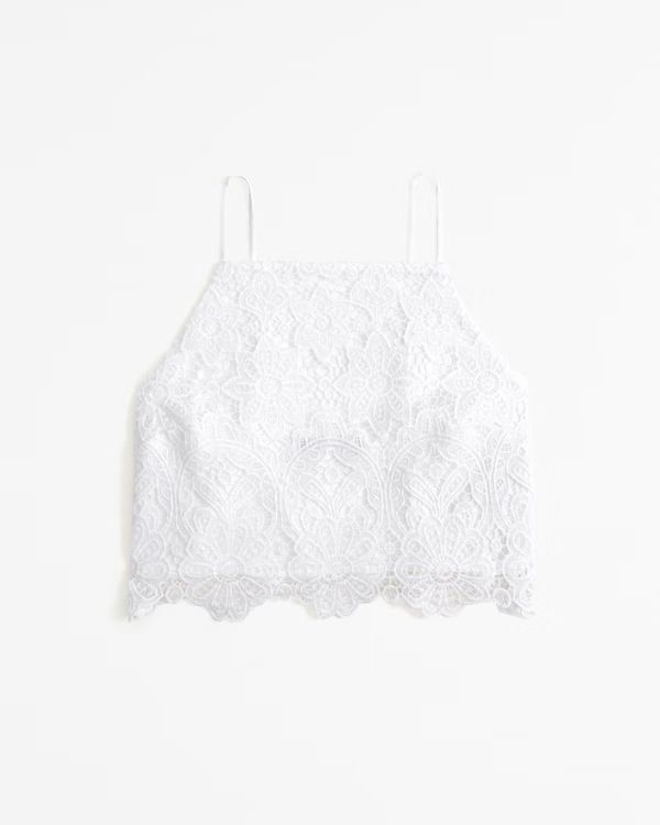 Crinkle Textured Ruffle Set Top | Abercrombie & Fitch (US)