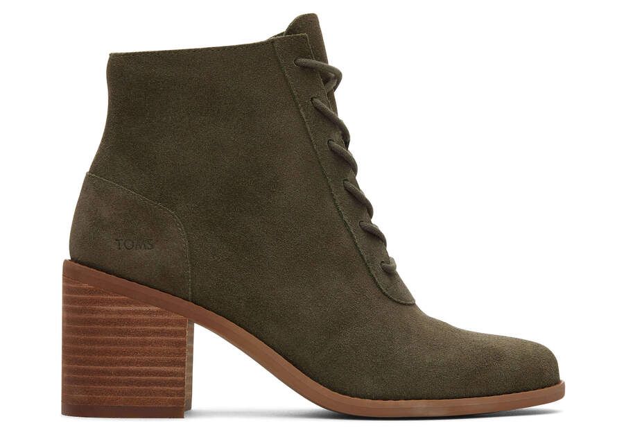Women

Evelyn Olive Suede Lace-Up Heeled Boot | Toms Americas