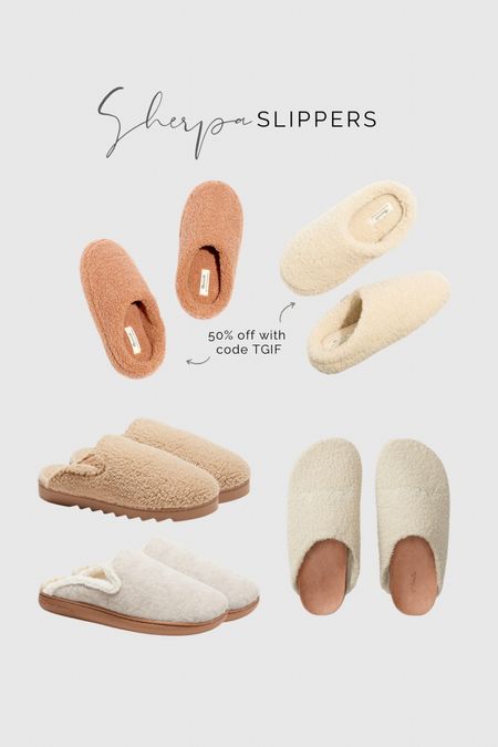 A few more sherpa slipper ideas!

Gifts for her 

#LTKunder50 #LTKsalealert #LTKGiftGuide