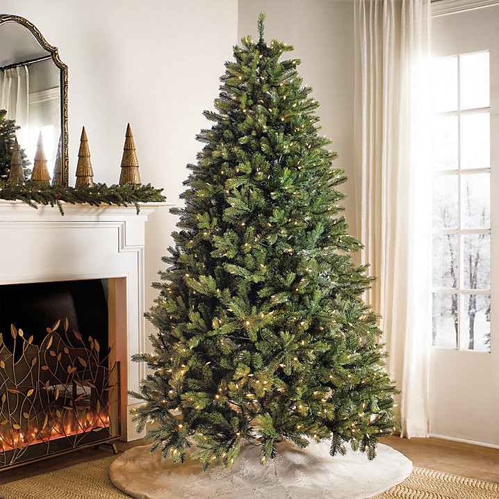 Prelit Freiburg Pine Tree with Micro LED Lights & Easy Assembly Sections | Ballard Designs, Inc.