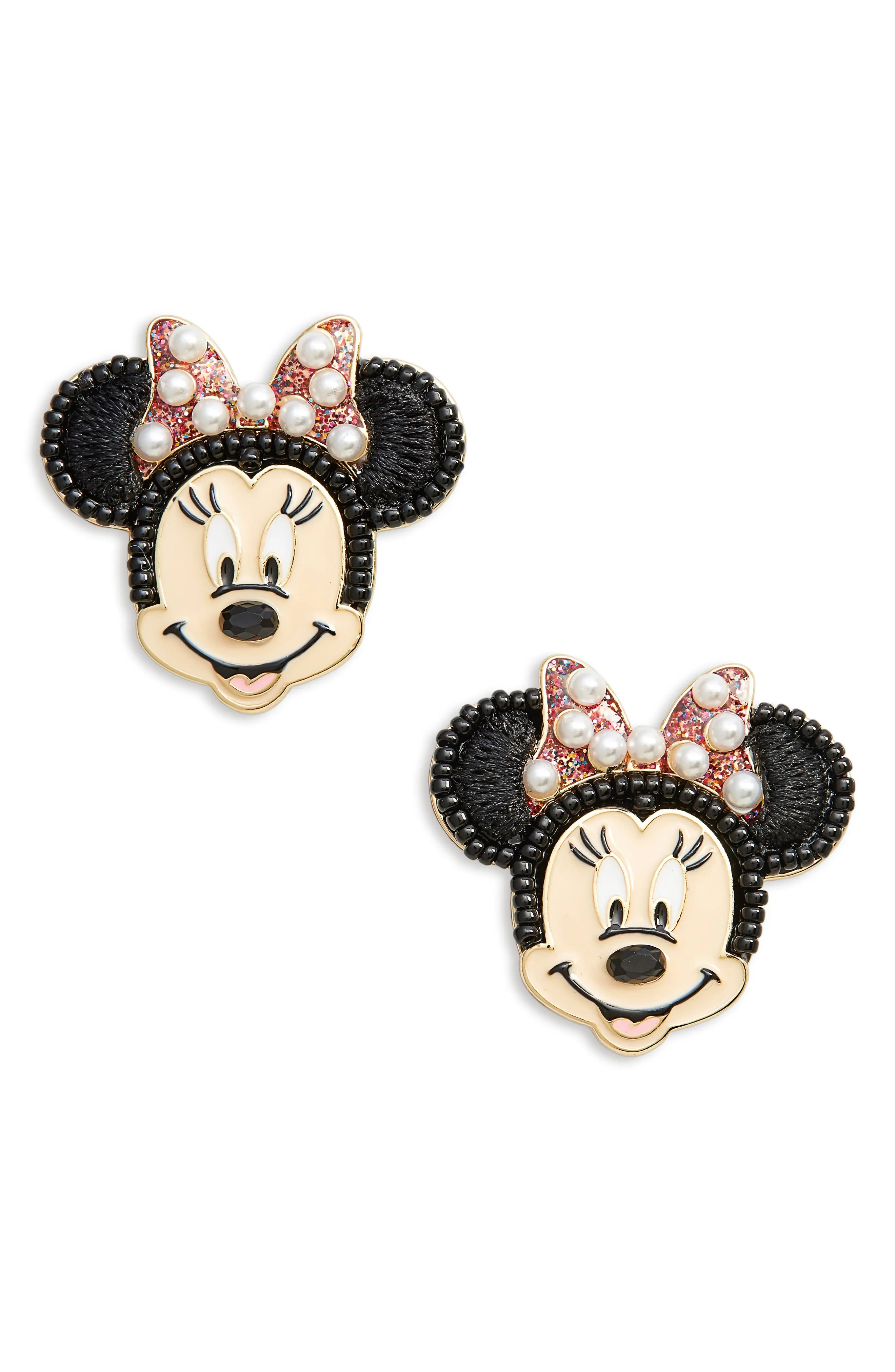 BaubleBar (C)Disney Minnie Mouse Statement Stud Earrings in Multi at Nordstrom | Nordstrom