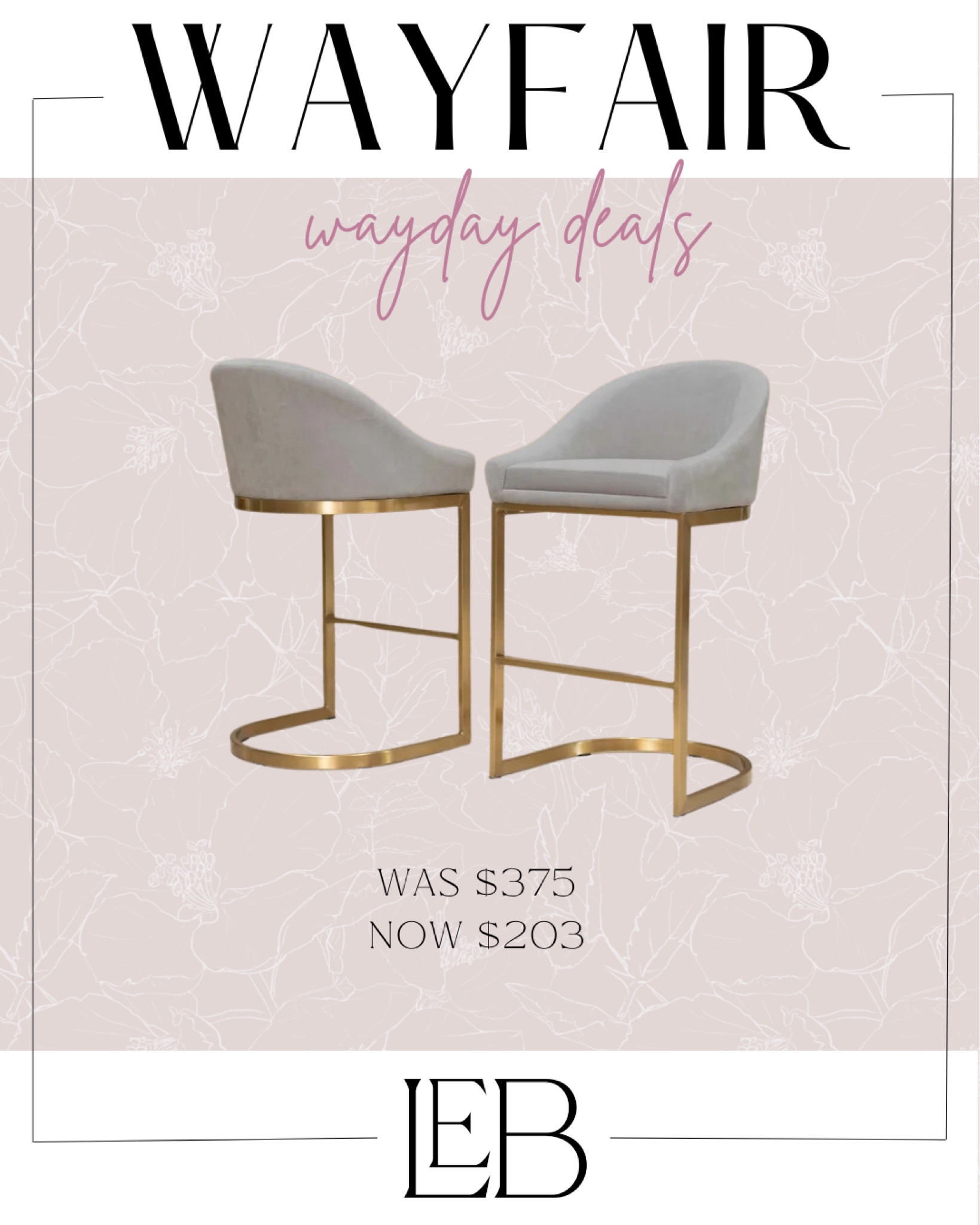 Wayday deals are live! Shop these sleek velvet barstools!

Wayfair, wayday, deals, sale, home 

#LTKsalealert #LTKFind #LTKhome