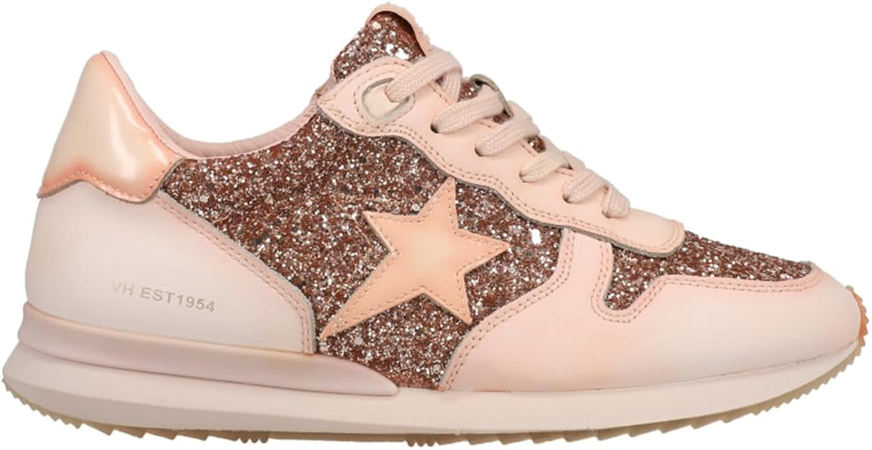 VINTAGE HAVANA Womens Splendid Glitter Lace Up Sneakers Shoes Casual - Pink | Amazon (US)