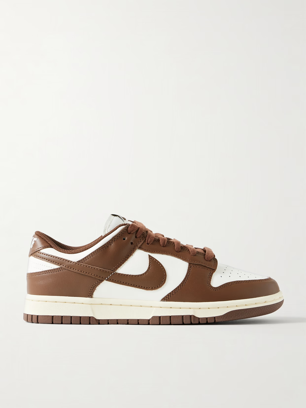 Nike - Dunk Low Leather Sneakers - Brown | NET-A-PORTER (US)
