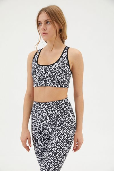 Adam Selman Sport Printed Cross Back Sports Bra | Urban Outfitters (US and RoW)