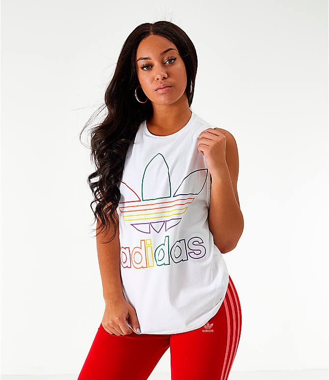 Women's adidas Originals Pride Trefoil Tank | Finish Line (US)