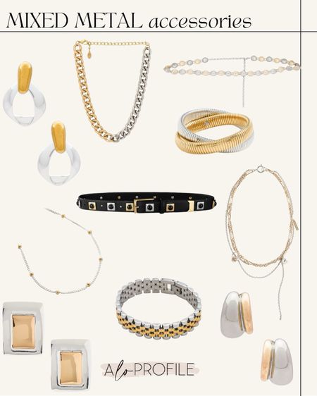 Mixed metal accessories to elevate an outfit 

#LTKStyleTip