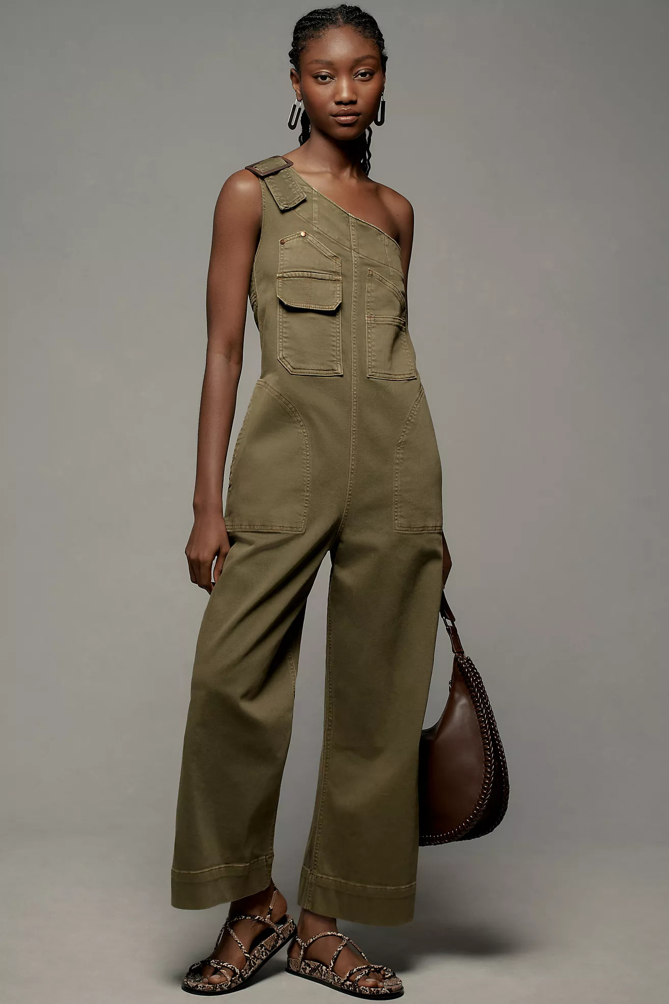 Pilcro One-Shoulder Utility Overalls | Anthropologie (US)