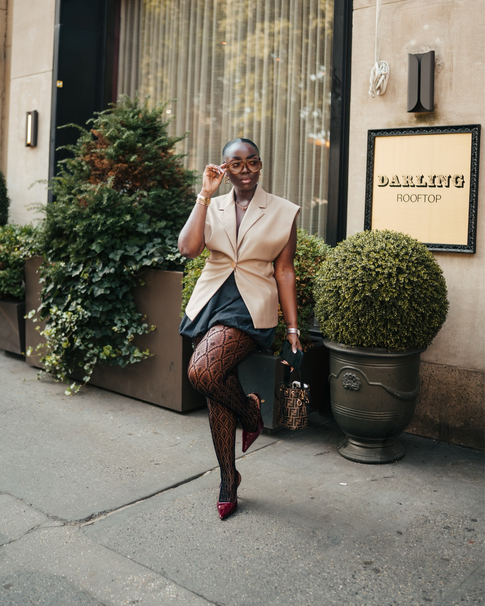 #NYFW ‘24! Trying something new with my looks and I’m pleased! Feels good to be here. Wearing a L in the top and small in the skirt. 

#LTKBeauty #LTKStyleTip #LTKNYFW