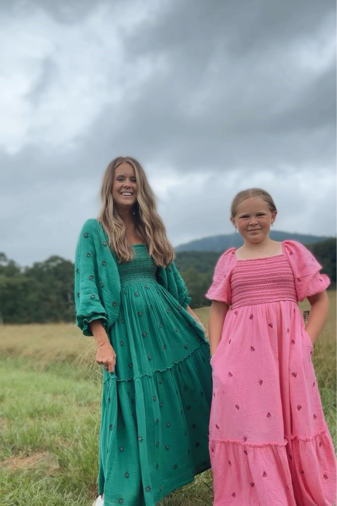 Mother daughter. 

Both dresses are tts. Wearing smalls. 

#LTKStyleTip #LTKBeauty #LTKGiftGuide