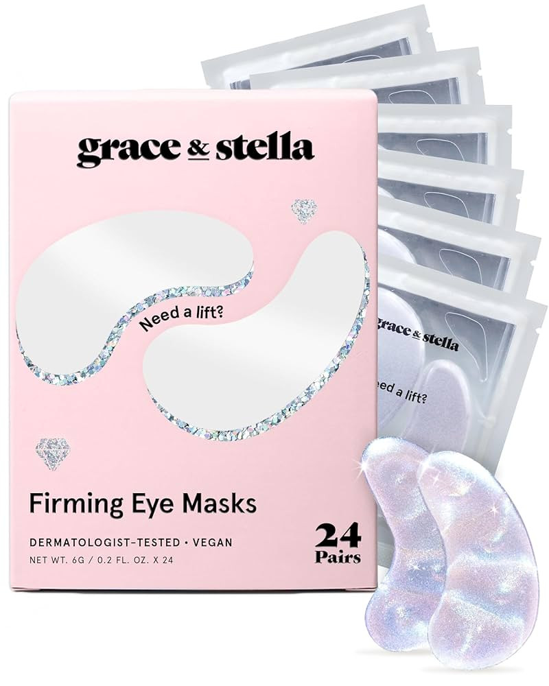 grace & stella Peptide Under Eye Patches with Niacinamide & Rice Extract - Firming Eye Masks for ... | Amazon (US)