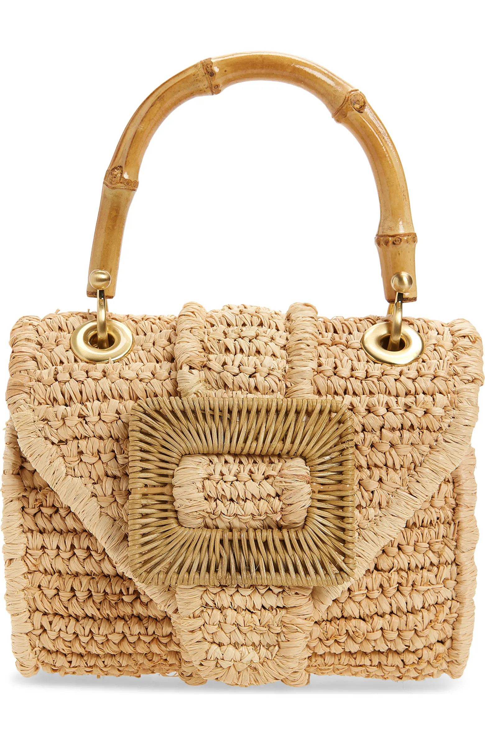 The Avis Mini Raffia Shoulder Bag | Nordstrom
