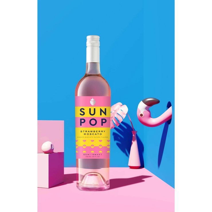 SunPop Strawberry Moscato Wine - 750ml Bottle | Target