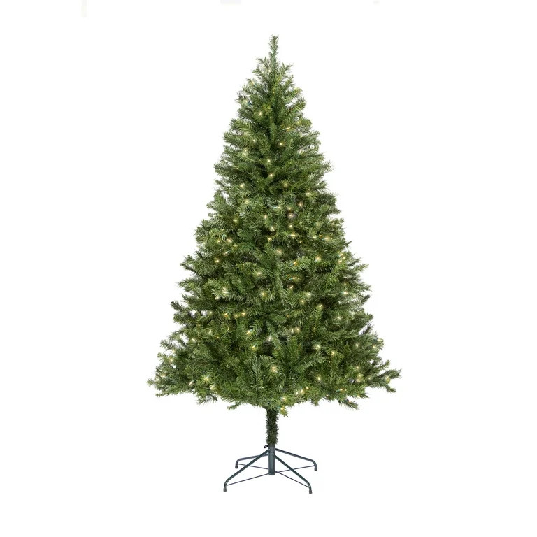 Holiday Time LED 6.5-Foot Pre-Lit Arlington Tree for the Christmas Season - Walmart.com | Walmart (US)