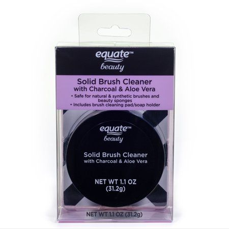 Equate Beauty Solid Brush Cleaner with Charcoal & Aloe Vera, 1.1 Oz. | Walmart (US)