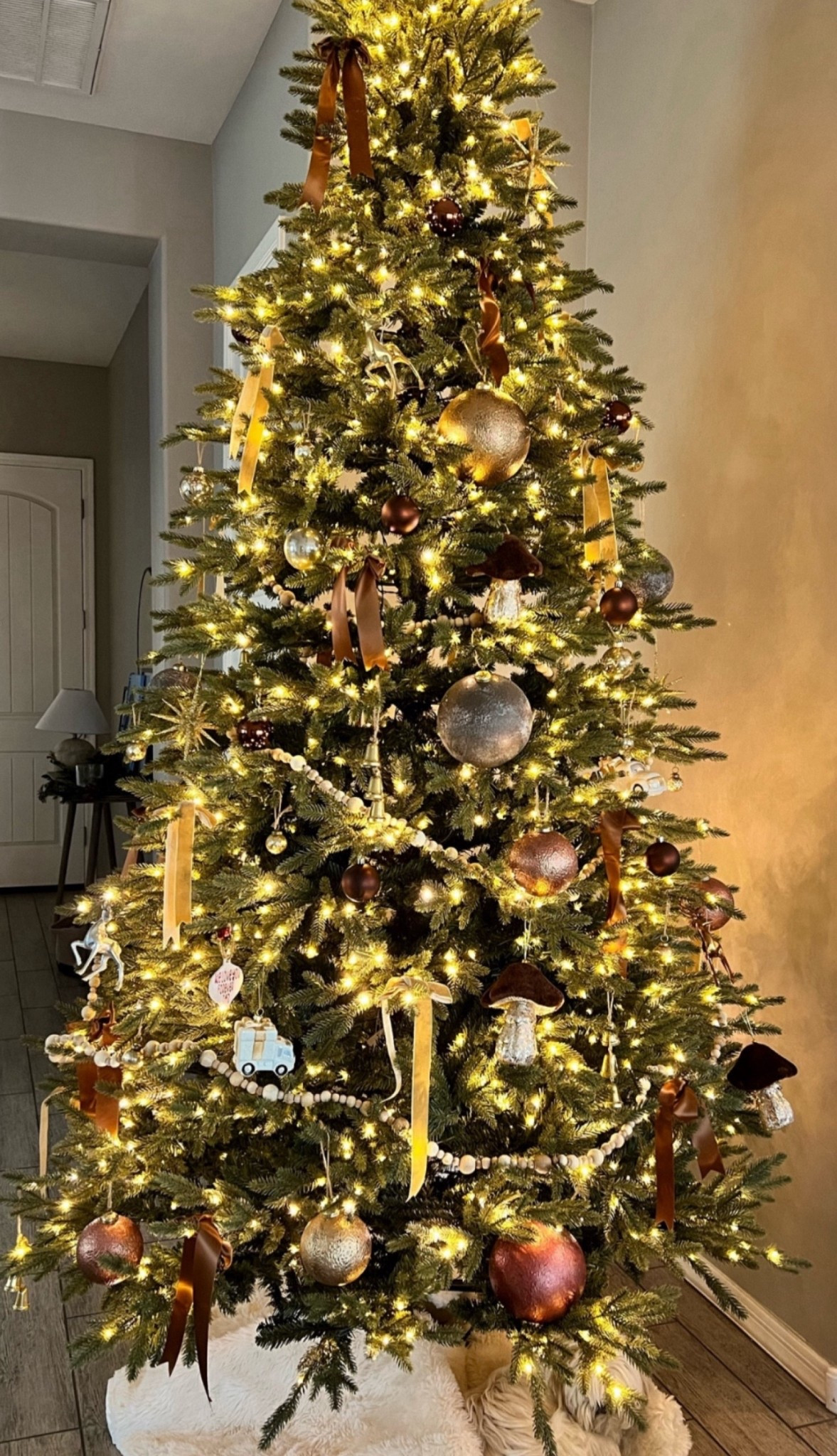 Our tree & decor from last year🎄 // Home Depot 9 ft. Pre-Lit LED Jackson Noble Fir Artificial Christmas Tree — Literally identical to the viral tree Grand Duchess Balsam Fir, but costs a hundred or so dollars less✨ 

#christmas #holidays #christmastree #noblefirtree #bestseller #homedecor #holidaydecor #viraltree #bestseller  #jacksonnoble #artificialchristmastree #homedepot #homedepotfinds #homedeportree #homefinds #9ftchristmastree #viralchristmastreesale #homedepotchristmastree #artificialtree #artificialchristmastree #homedepotviraltree #bestseller #christmasornaments #amazonfinds #amazonornaments #kirklandhome #targetfinds #targethome #mcgeeandco #treegarland #kirklandgarland #christmastree #artificialtree #velvetornaments #pinecone #bellornaments #treeskirt #targetchristmasdecor #treescollars #christmas2025 #trending

#LTKHome #LTKSeasonal #LTKFamily