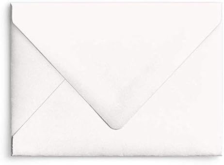 White A7 Euro Curved Flap Invitation Envelopes - Pack of 50 | Amazon (US)