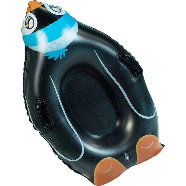 SnowCandy | Penguin Snow Sled (Black) | Maisonette | Maisonette