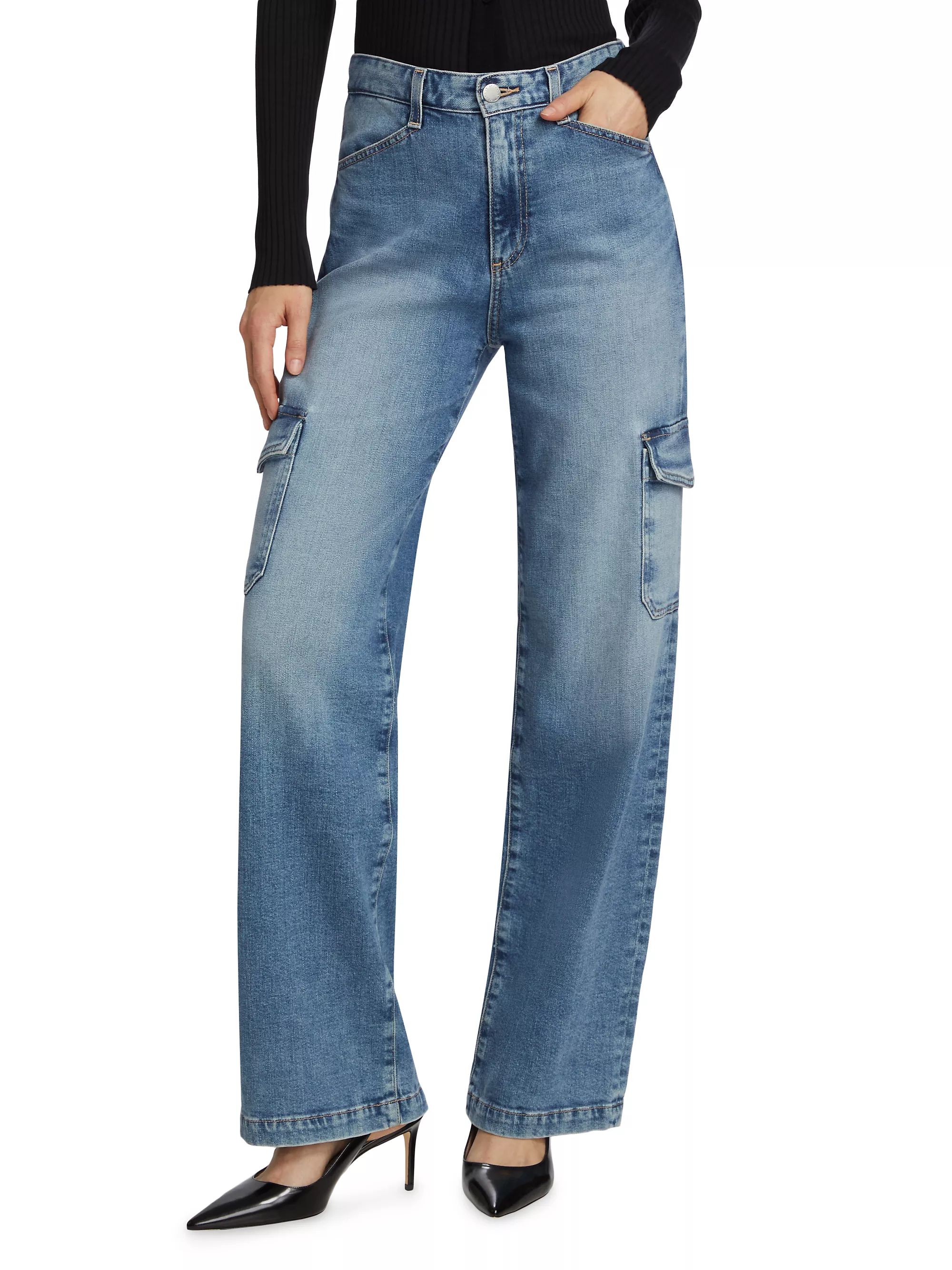 Gatina Wide-Leg Cargo Jeans | Saks Fifth Avenue
