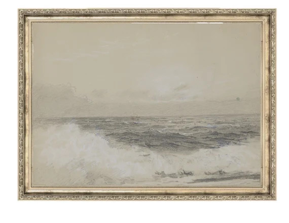 Muted Ocean Waves Vintage Painting | Vintage Oil Painting | Vintage Printable Art | Antique Paint... | Etsy (US)