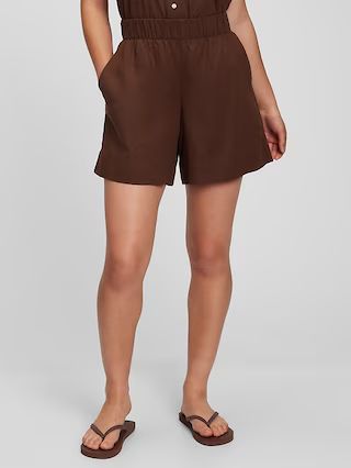 Linen Blend Pull-On Shorts | Gap (US)