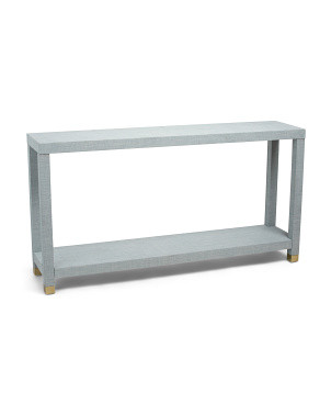 58x31 Linen Wrapped Console Table | Furniture & Lighting | Marshalls | Marshalls