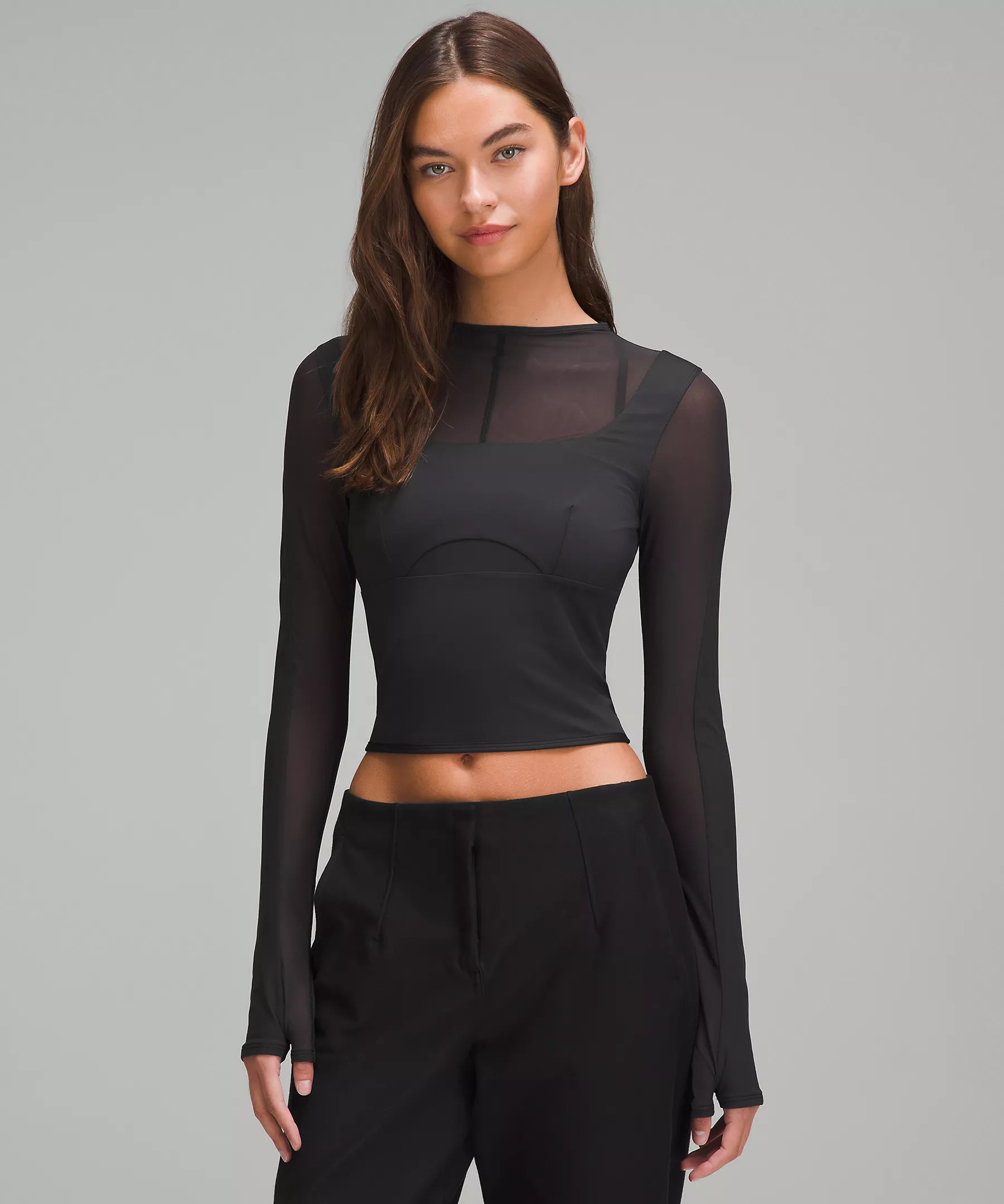 Mesh Mixed Long-Sleeve Shirt | Lululemon (US)