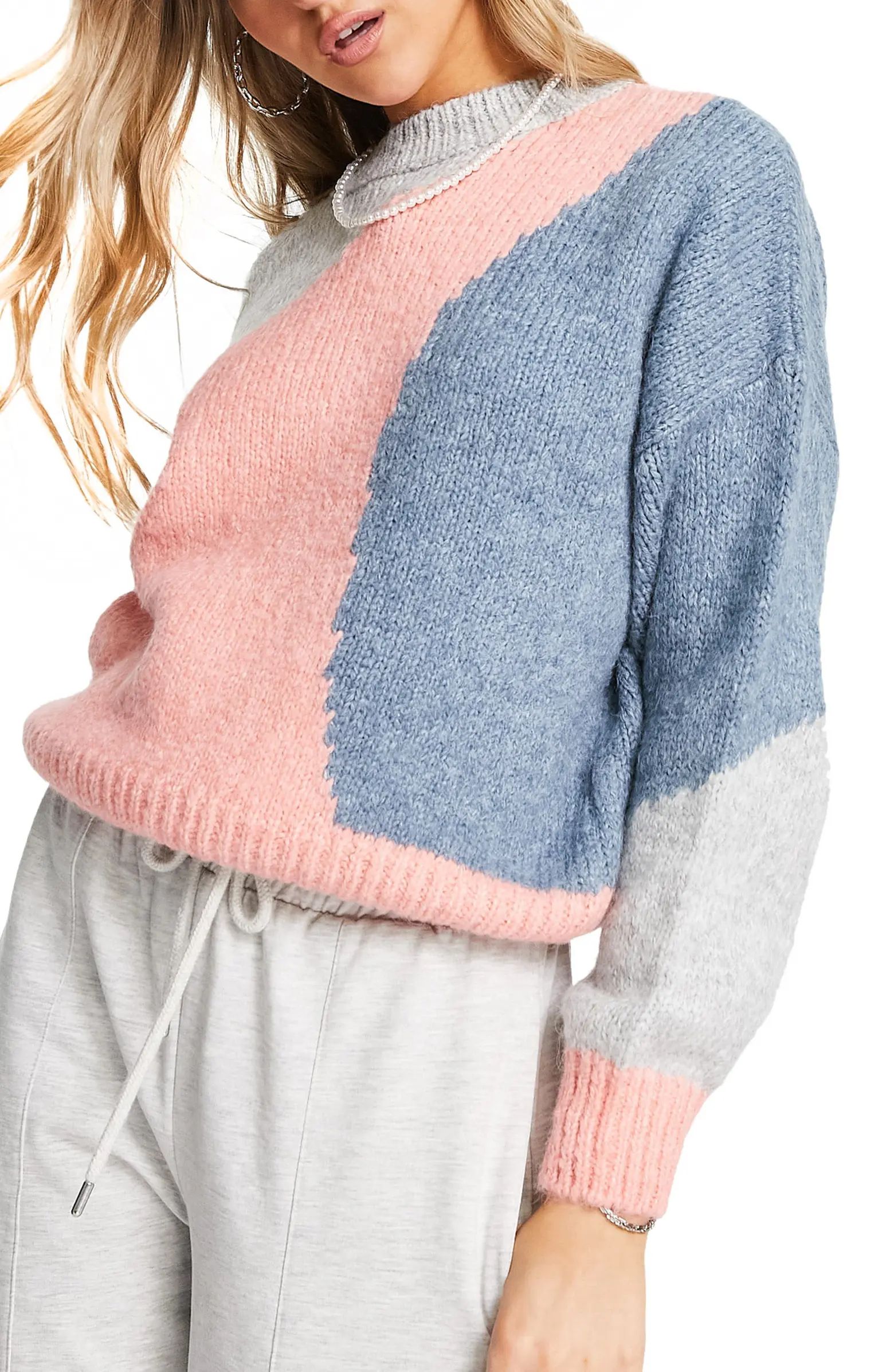 Abstract Colorblock Sweater | Nordstrom