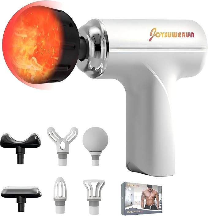 Massage Gun with Heat – Powerful Deep Tissue Massager, Handheld Mini Massage Gun for Full-Body ... | Amazon (US)