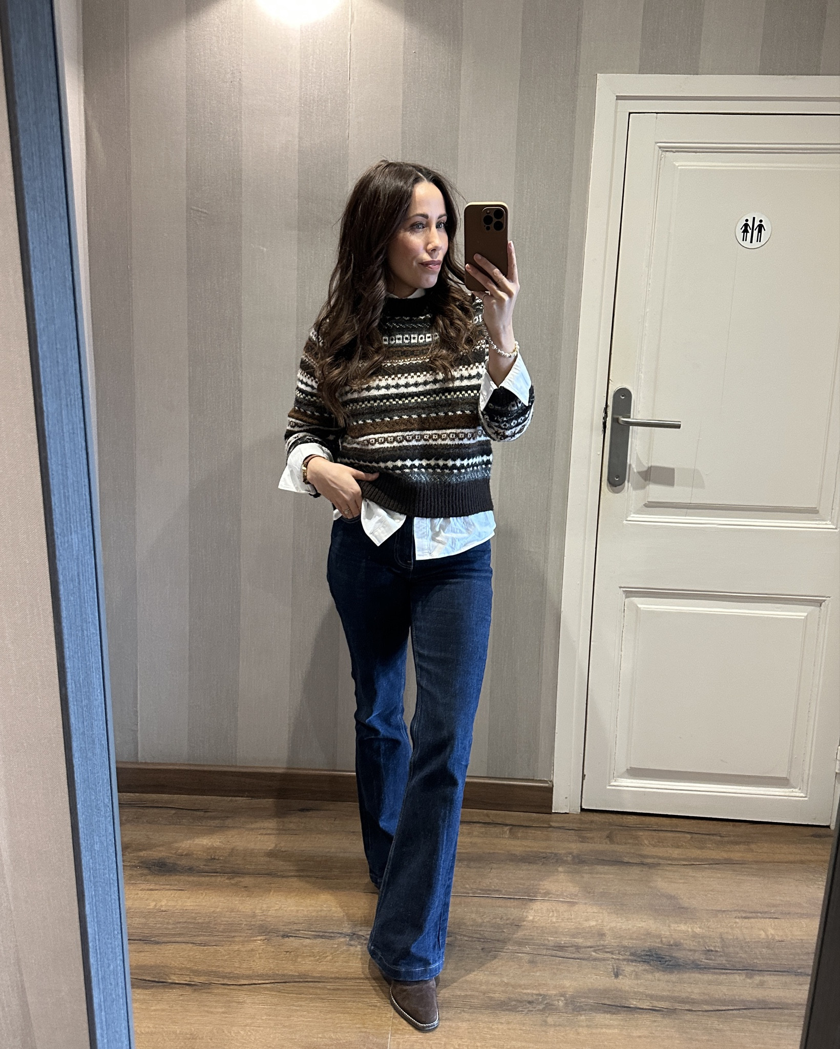 Kicking off this first full week back to work with a cozier winter workwear look. 
Sweater: Zara (sorry they won’t let me link 🥲) 
Shirt: Massimo Dutti
Jeans: Mango
Booties: Jonak 

#LTKWorkwear #LTKPetite #LTKdayinmylife