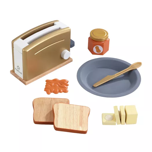 Theo Klein Play Kitchen Accessory Kit w/ Blender, Toaster, & Coffee Maker,  Black