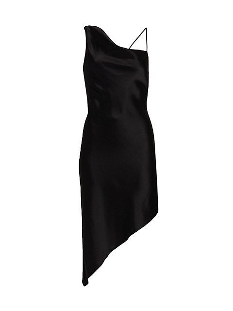 Landon Drapey Asymmetric Slip Dress | Saks Fifth Avenue