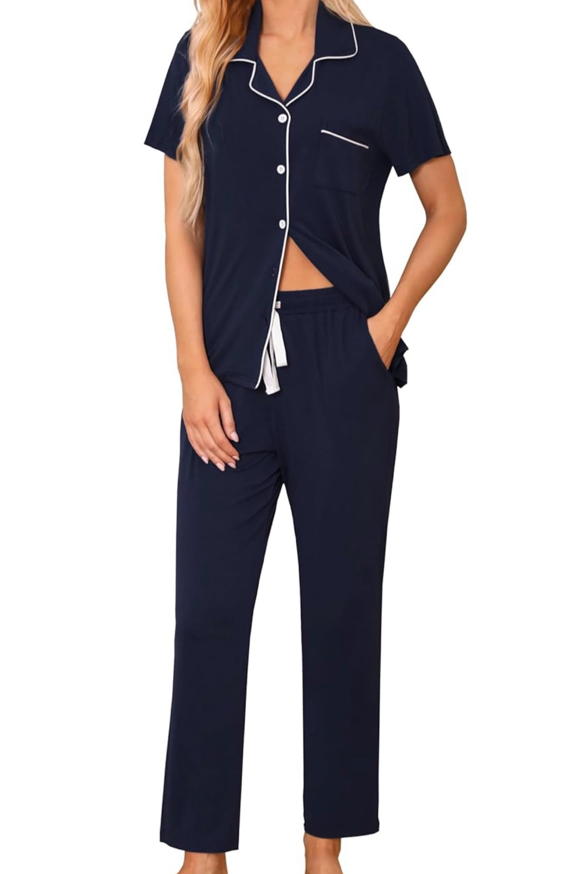 These are elite Eberjay dupes. They feel exactly the same.  super soft and stretchy cotton that’s still perfect after each wash. I literally have 5 pairs and ordered more so I can wear a set every night of the week. I can’t get enough. 

Sleep pajamas lounge wear casual wfh relax home style sleeping pjs eberjay dupes 

#LTKStyleTip #LTKFindsUnder50 #LTKSaleAlert