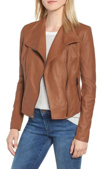 Marc New York by Andrew Marc 'Felix' Stand Collar Leather Jacket | Nordstrom