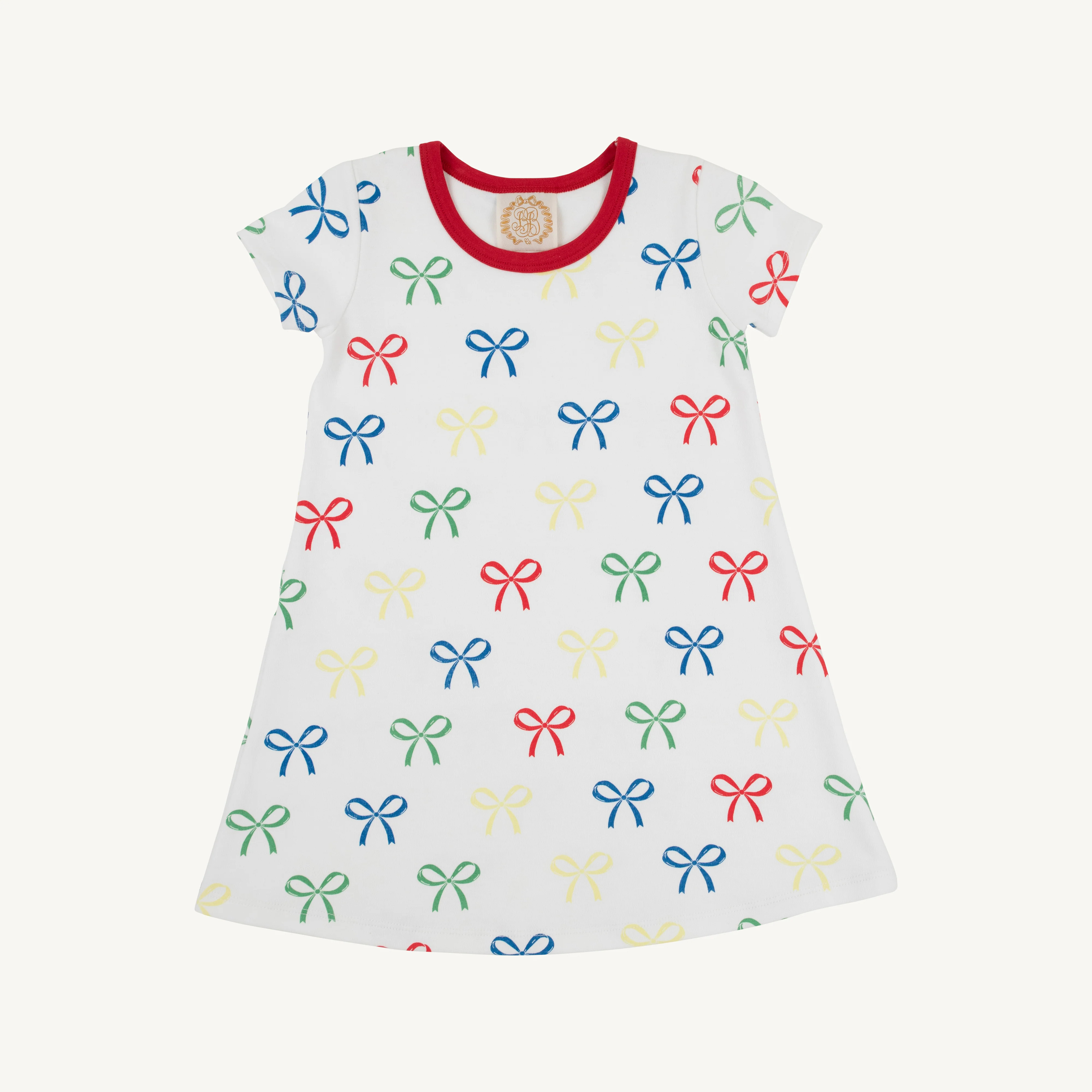 Polly Play Dress - Ribbon Reminder with Richmond Red | The Beaufort Bonnet Company
