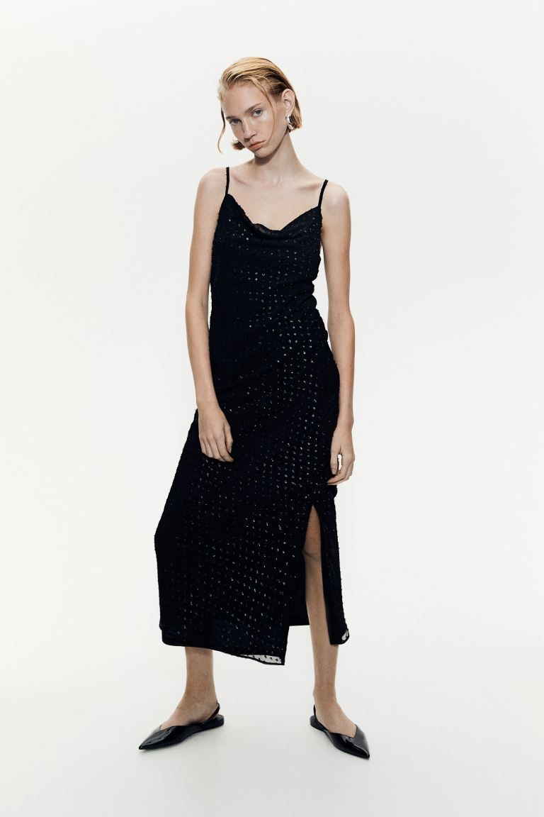 Glittery Plumeti Slip Dress | H&M (US + CA)