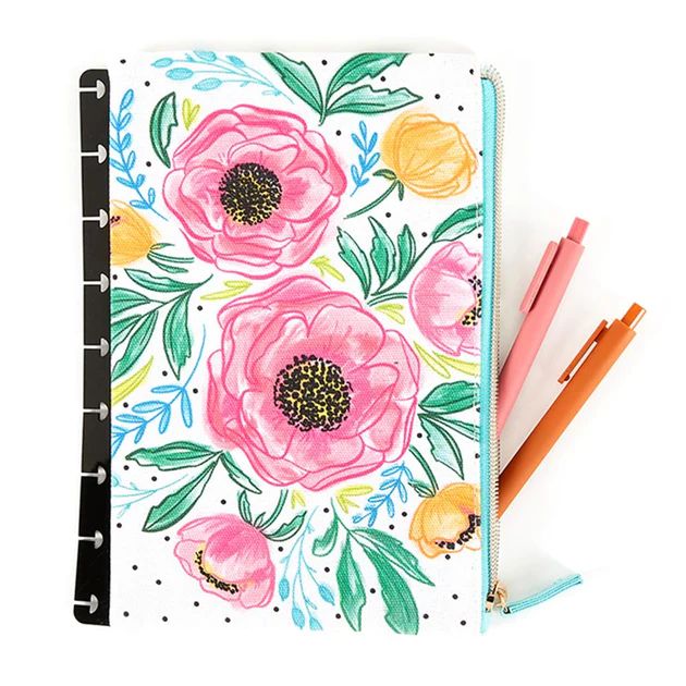 Colorful Florals Classic Snap-In Pen Pouch | The Happy Planner