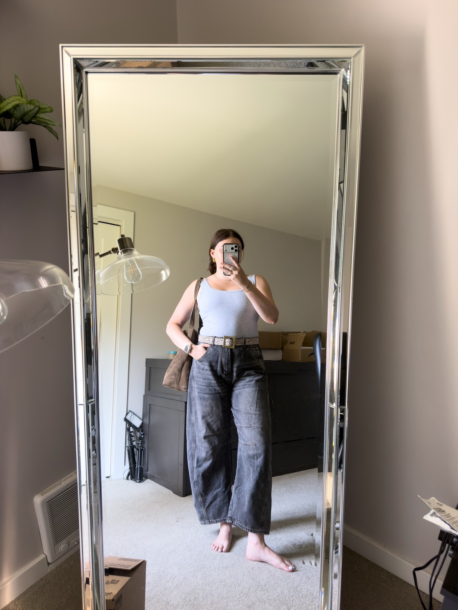 When your work day includes lots of content creation and eating, a good loose jean is essential. I absolutely love my barrel jeans especially as we head into fall.

#LTKootd #LTKMidsize #LTKWorkwear