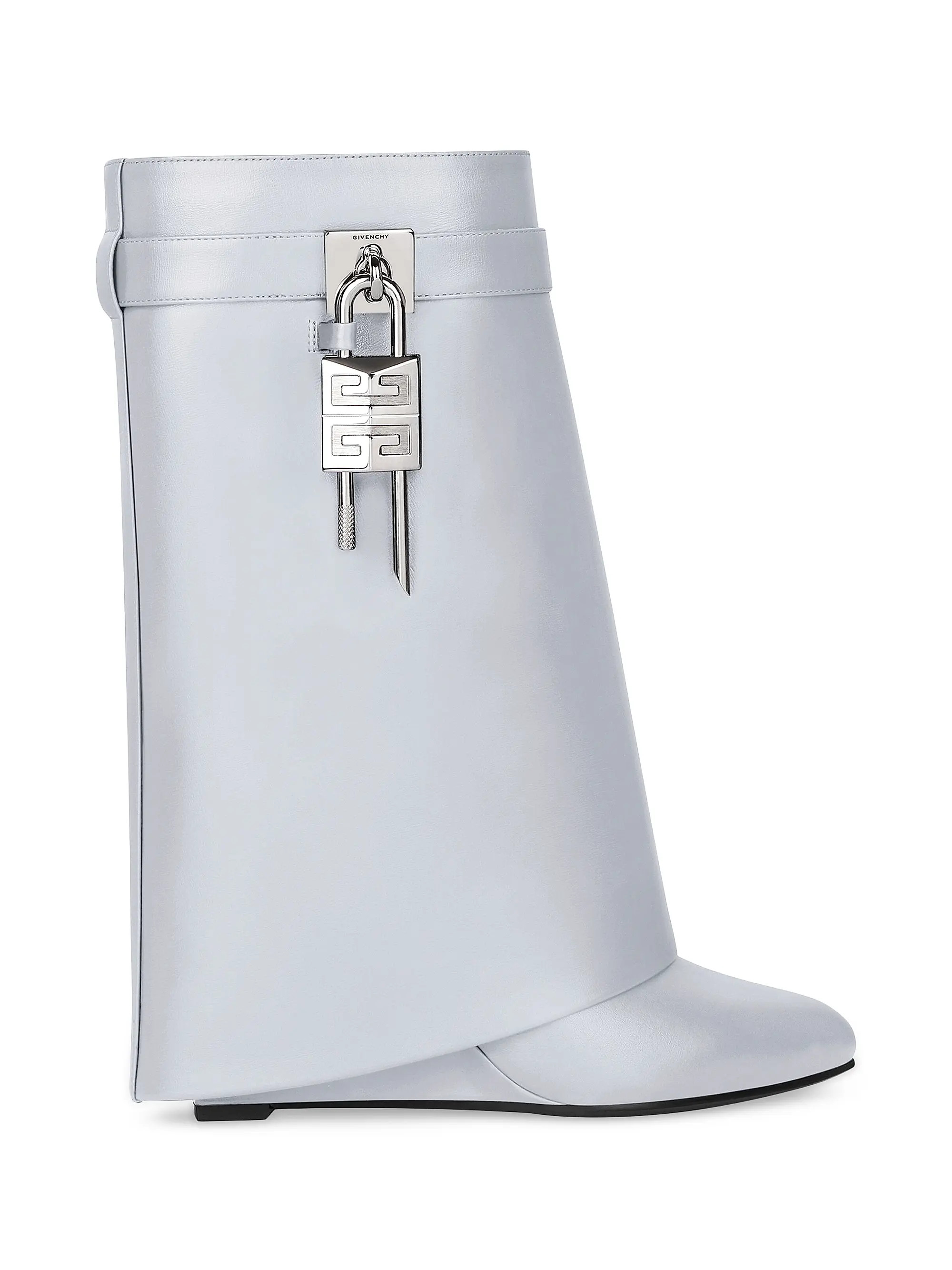 Shark Lock Ankle Boots in Leather | Saks Fifth Avenue