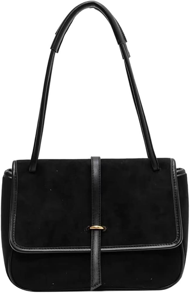 Mudono Handbags for Women Soft Suede Tote Bag Spacious Square Shoulder Purse Vintage Crossbody Me... | Amazon (US)