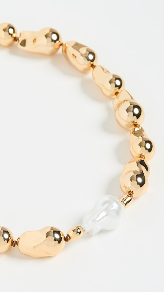 Gold Brass Nugget Necklace | Shopbop