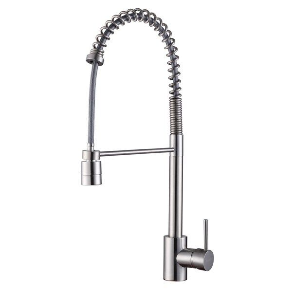Ruvati RVF1210ST Commercial Style Pullout Spray Stainless Steel Kitchen Faucet | Bed Bath & Beyond