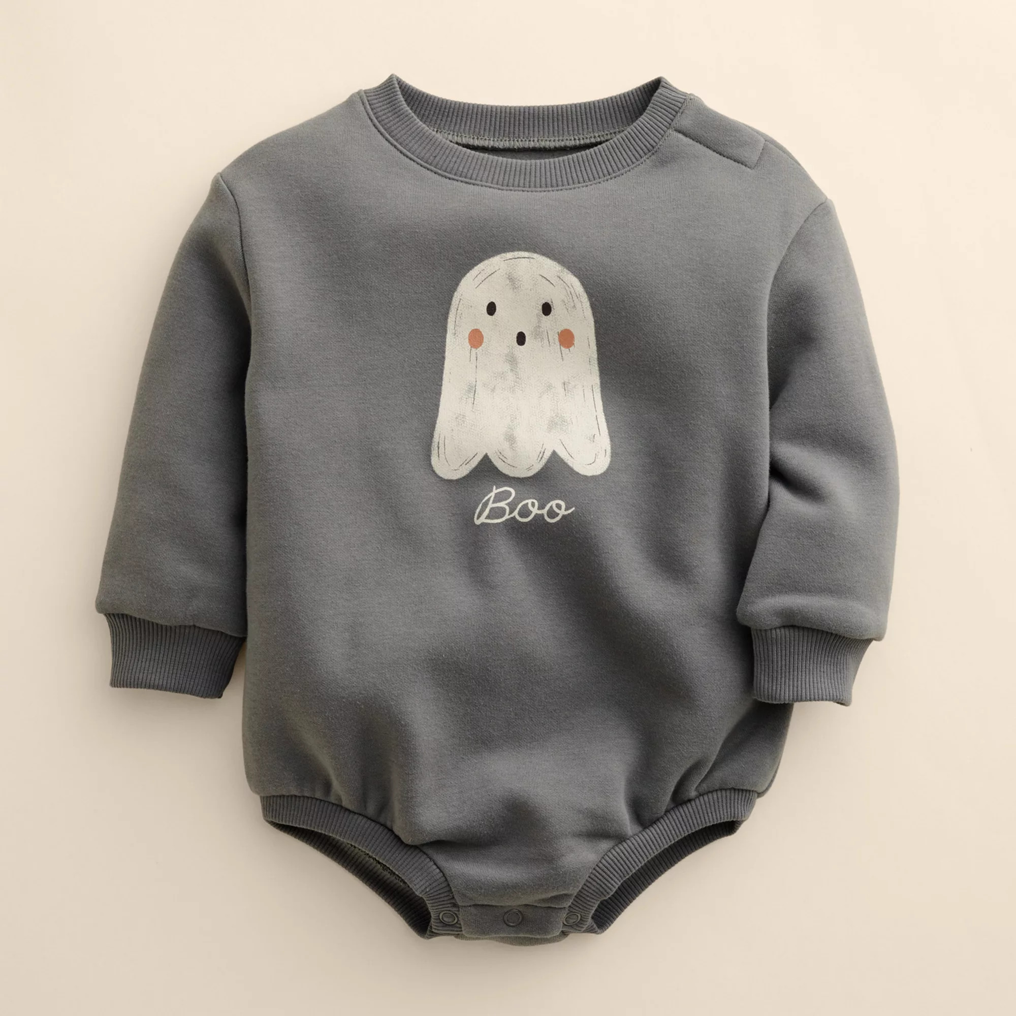 Baby Little Co. by Lauren Conrad Halloween Long Sleeve Ringer Bubble Bodysuit | Kohl's